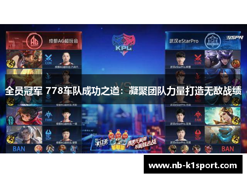 全员冠军 778车队成功之道：凝聚团队力量打造无敌战绩